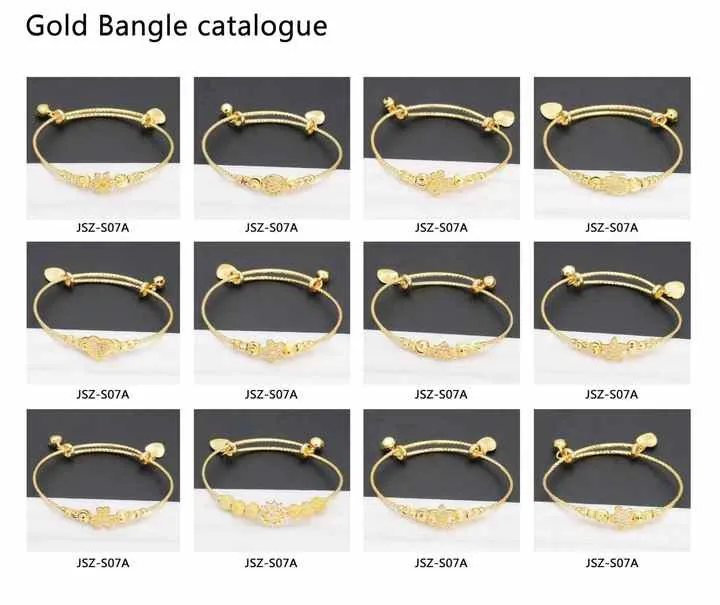 سوار أطفال بحلية مطلية  Gold Plated Baby Bracelet