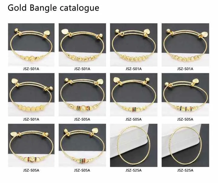 سوار أطفال بحلية مطلية  Gold Plated Baby Bracelet
