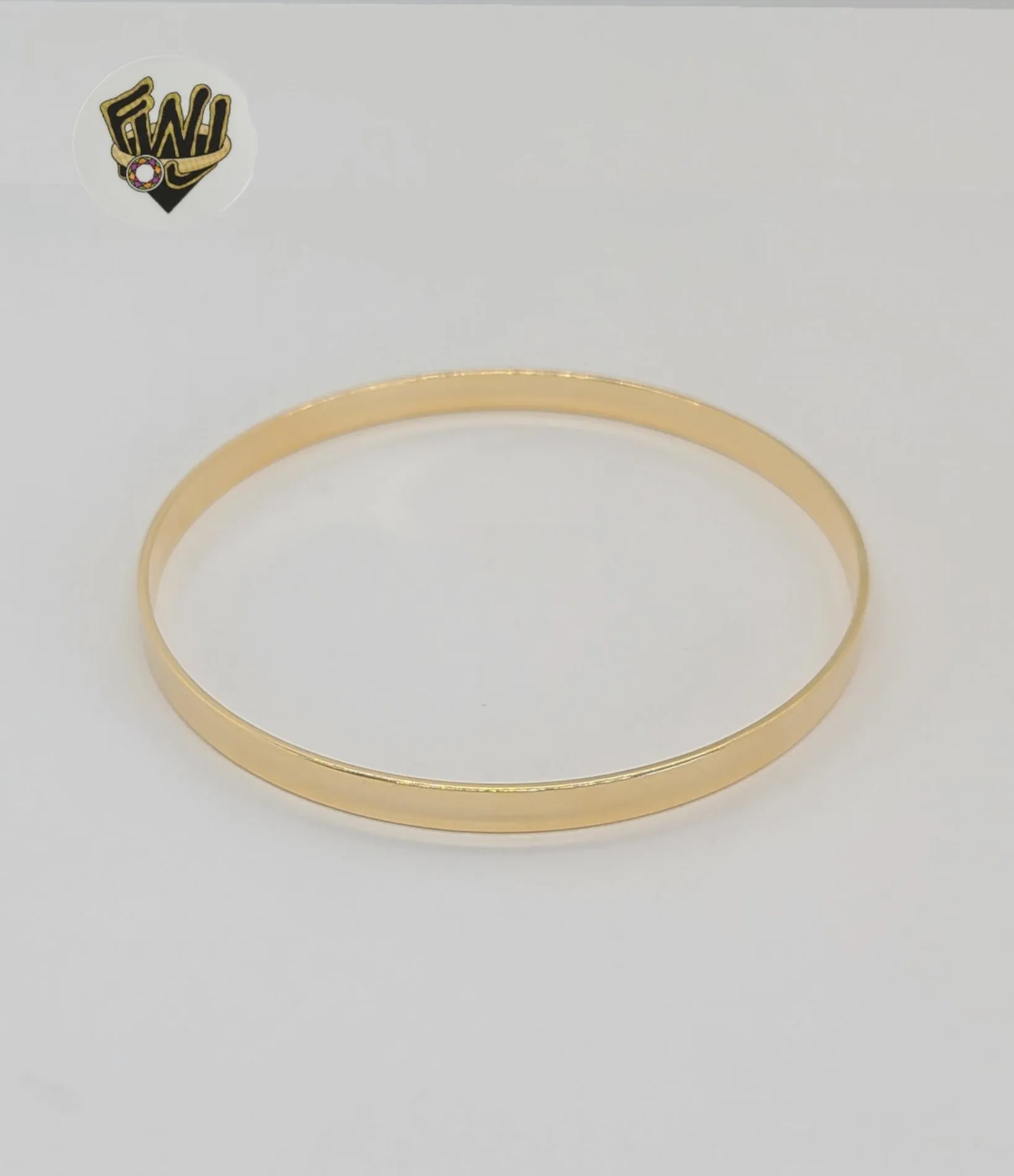 (1-4076-1) Gold Laminate - 5mm Classic Plain Bangle - BGF