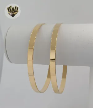 (1-4076-1) Gold Laminate - 5mm Classic Plain Bangle - BGF
