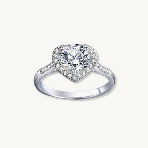 1 ct The Violet Moissanite Diamond Engagement Ring