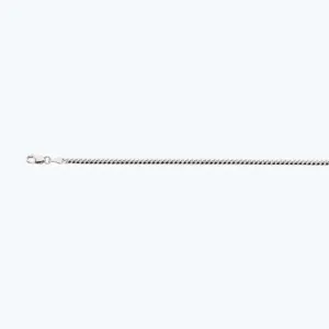 10K 2.5MM WHITE GOLD SOLID MIAMI CUBAN 7" CHAIN BRACELET (AVAILABLE IN LENGTHS 7" - 30")