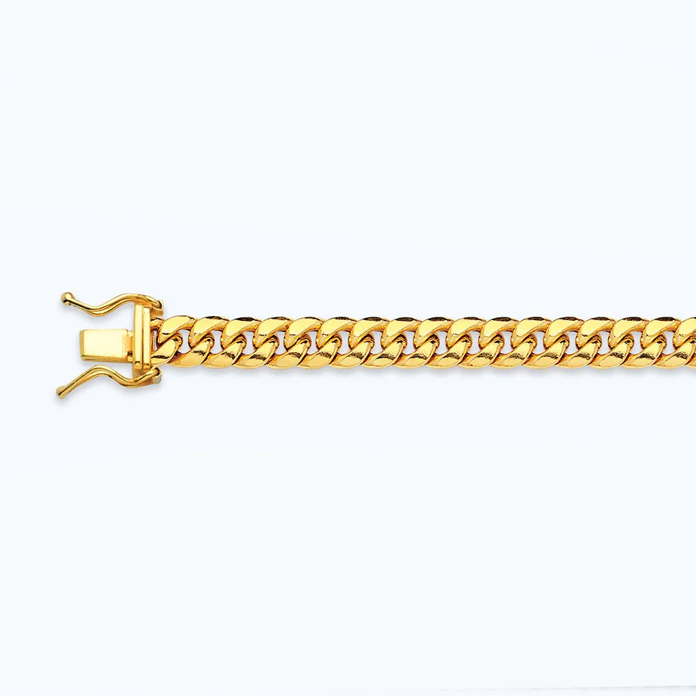 10K 5.5MM YELLOW GOLD HOLLOW MIAMI CUBAN 26" CHAIN NECKLACE