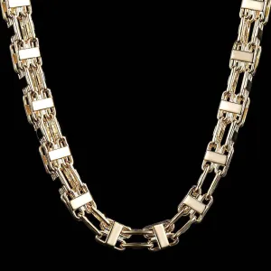 10mm Gold Filled Bonded Cage Chain 36 Inches