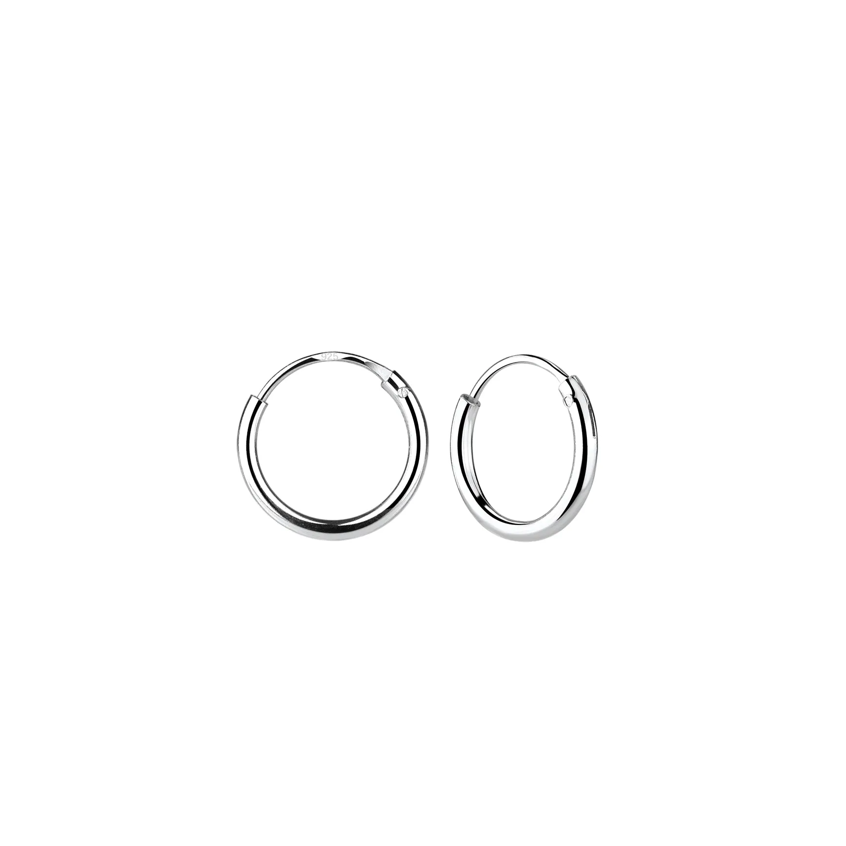 10mm Silver Hoop
