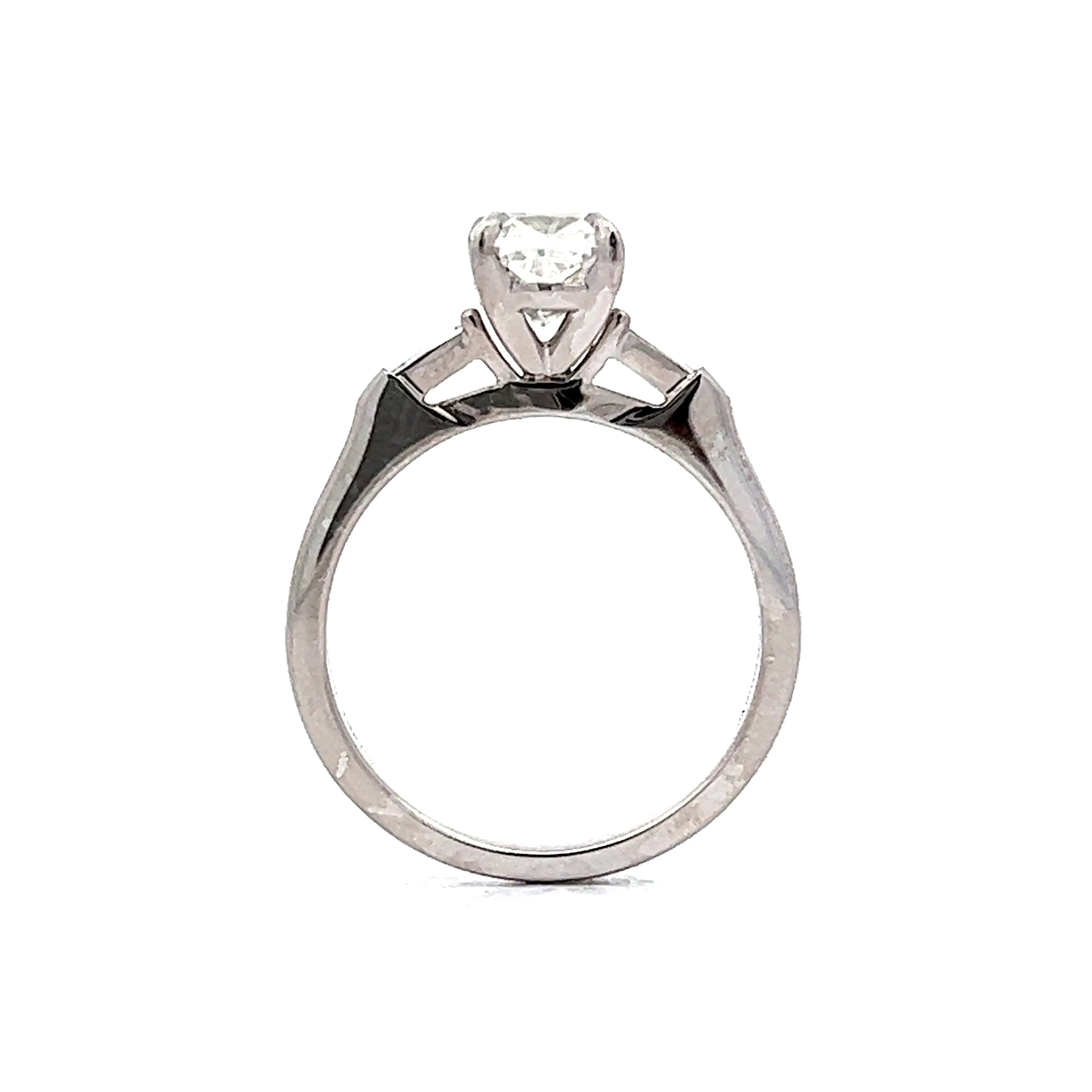 1.20 Cushion Cut Diamond Engagement Ring 14k White Gold