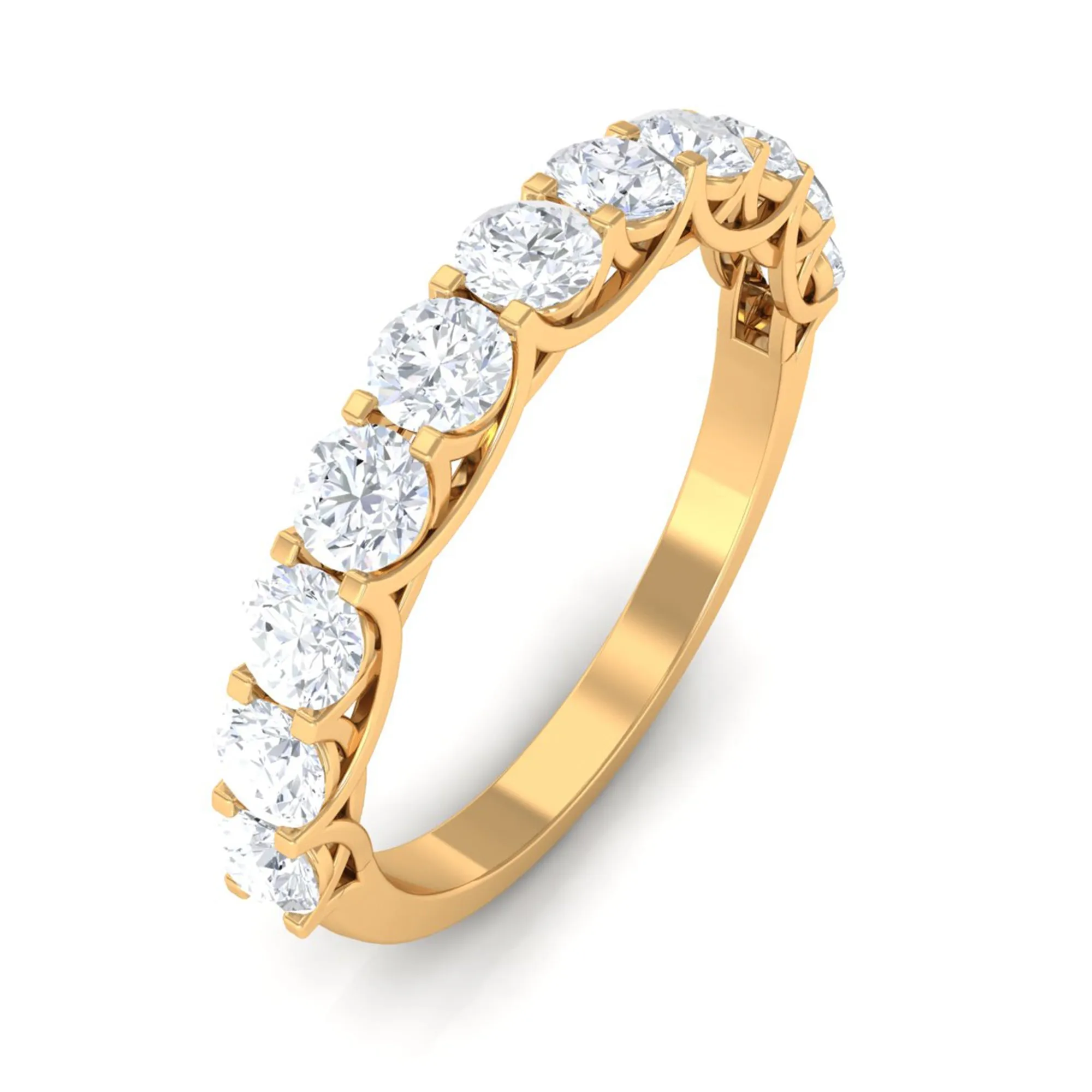 1.25 CT Zircon Half Eternity Ring