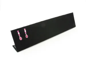 12" x 1 3/4" x 2 3/4" Black Velvet earrings and necklace Display