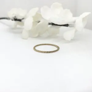 14k Gold Filled Twist Ring