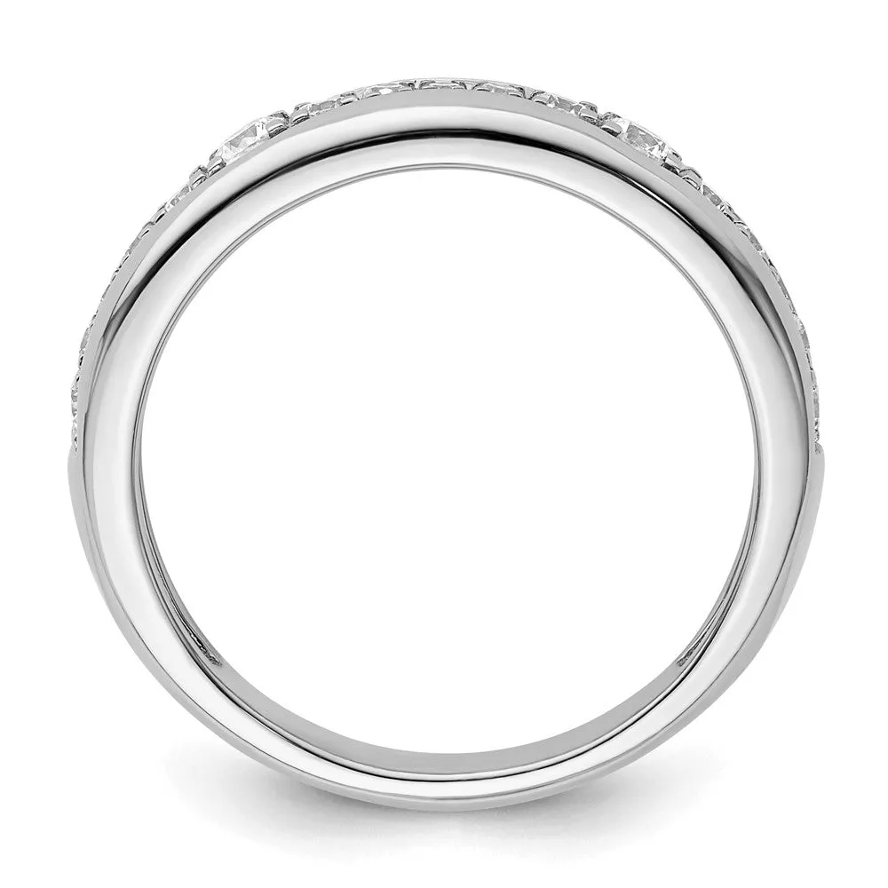 14k Gold Lab Grown Diamond Wedding Band Ring 0.4Ct Clarity- VS Color- G-H