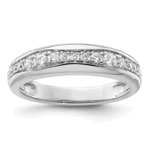 14k Gold Lab Grown Diamond Wedding Band Ring 0.4Ct Clarity- VS Color- G-H