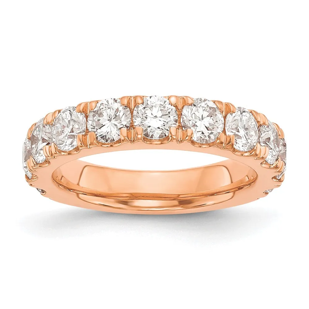 14k Gold Lab Grown Diamond Wedding Band Ring 2Ct Clarity- VS Color- G-H