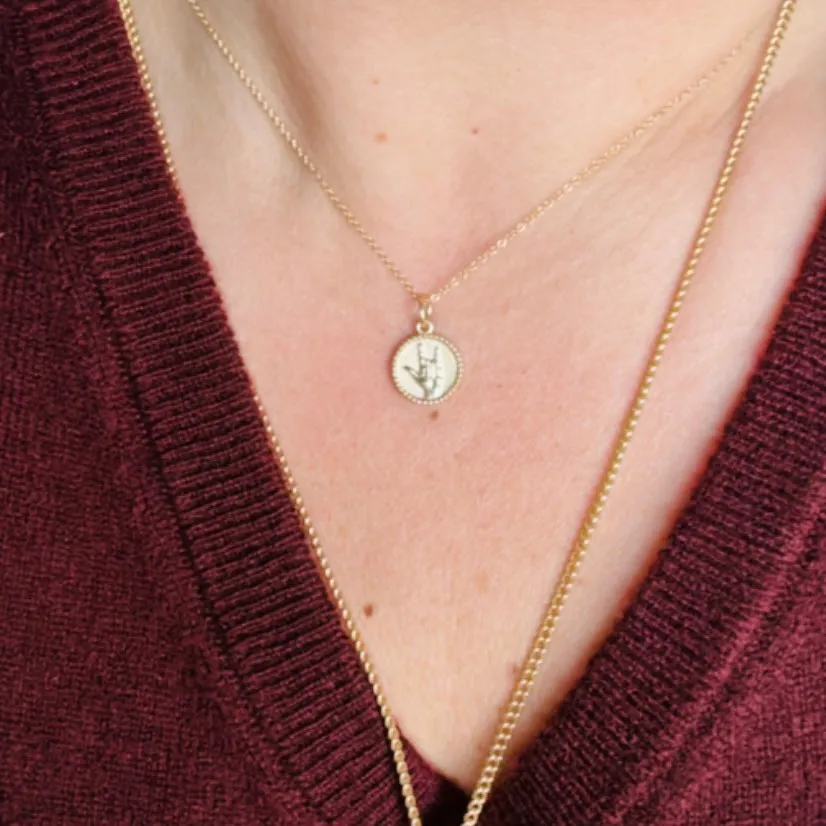 14K "I Love You" Sign Language Charm