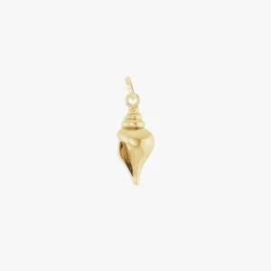 14K Sea Shell Charm