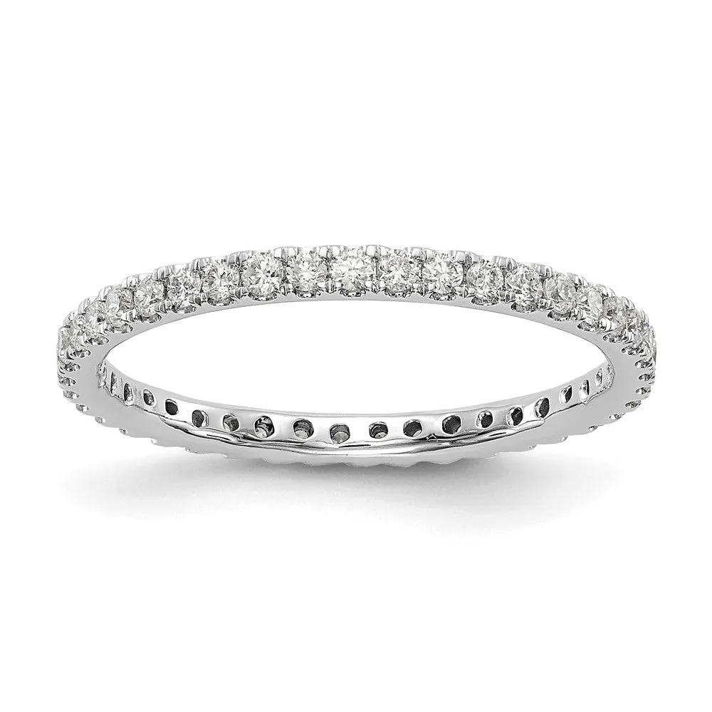14k Yellow Gold Lab Grown Diamond Eternity Wedding Band Ring 1/2Ct Clarity- VS Color- G-H