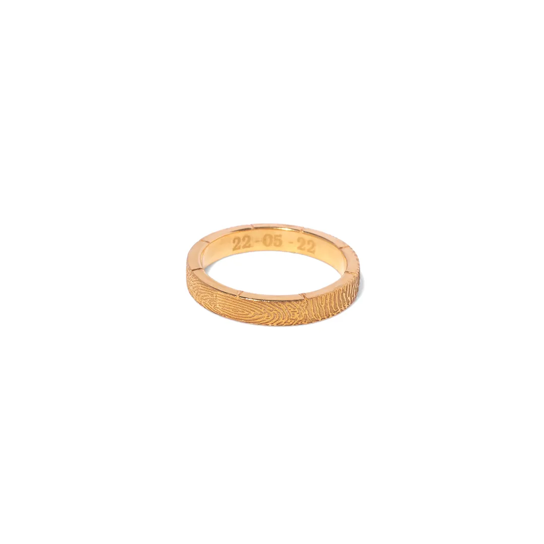14kt Fingerprint Band Ring (for her)