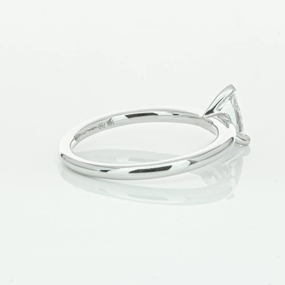 18ct White Gold .40ct Pear Cut Diamond Melba Ring