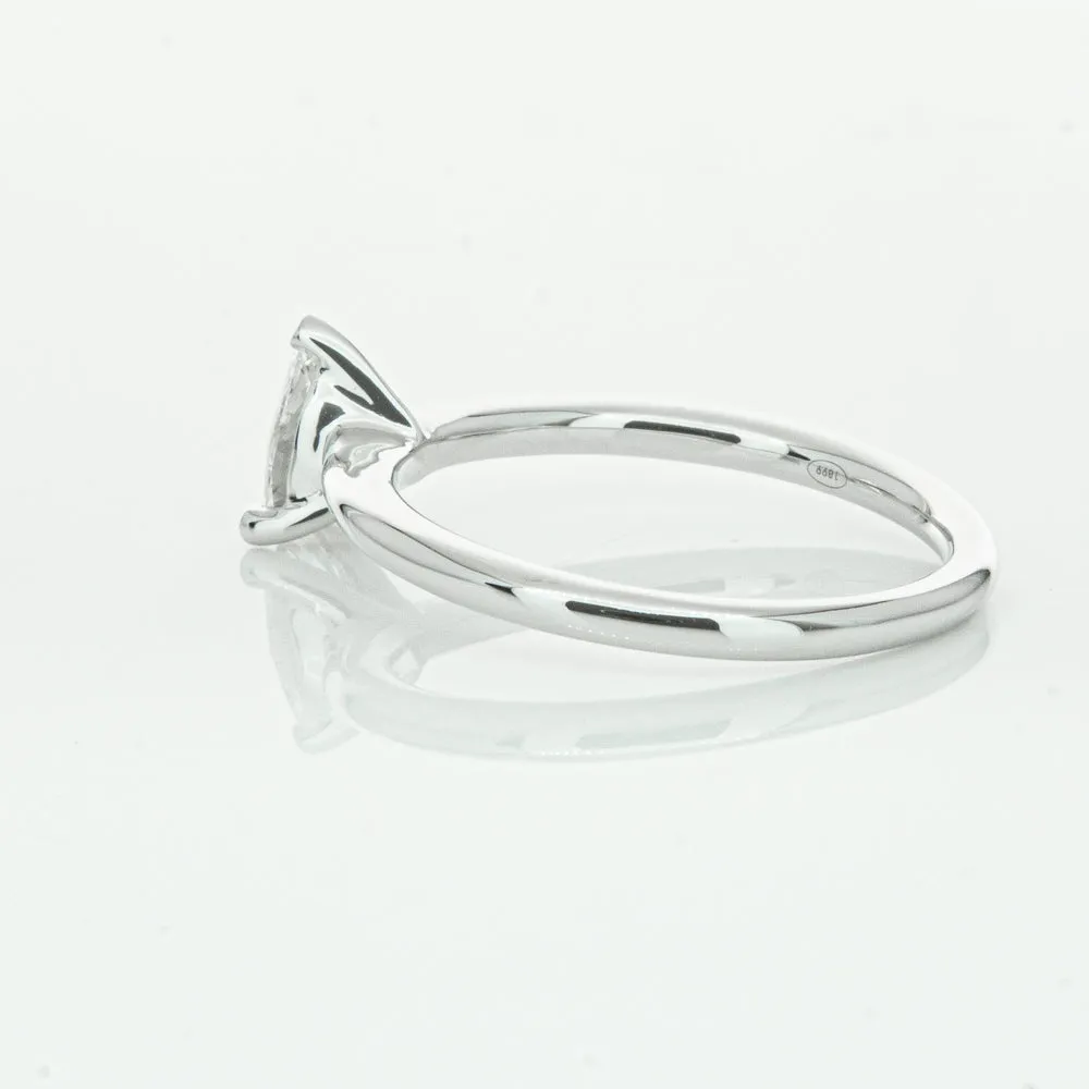 18ct White Gold .40ct Pear Cut Diamond Melba Ring