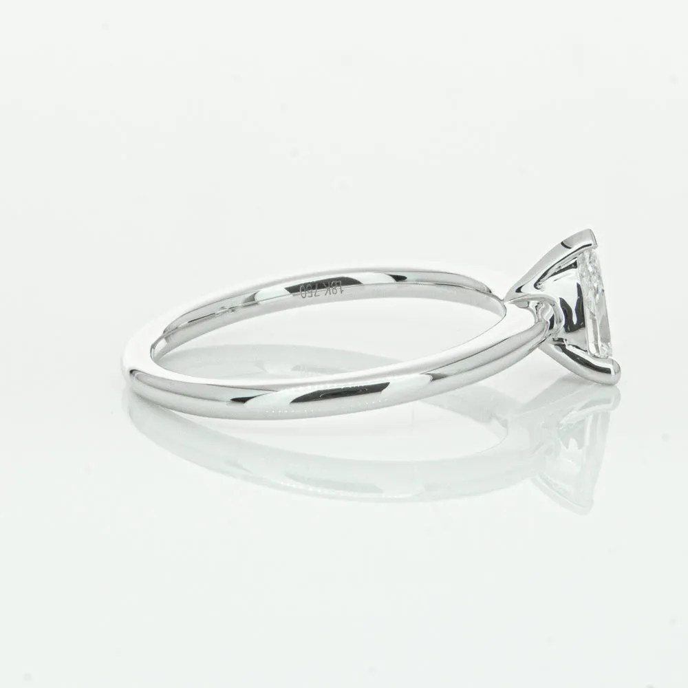 18ct White Gold .40ct Pear Cut Diamond Melba Ring