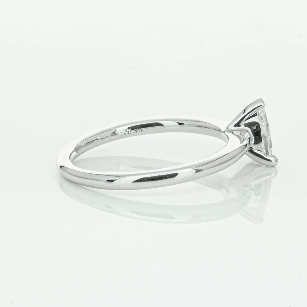 18ct White Gold .40ct Pear Cut Diamond Melba Ring