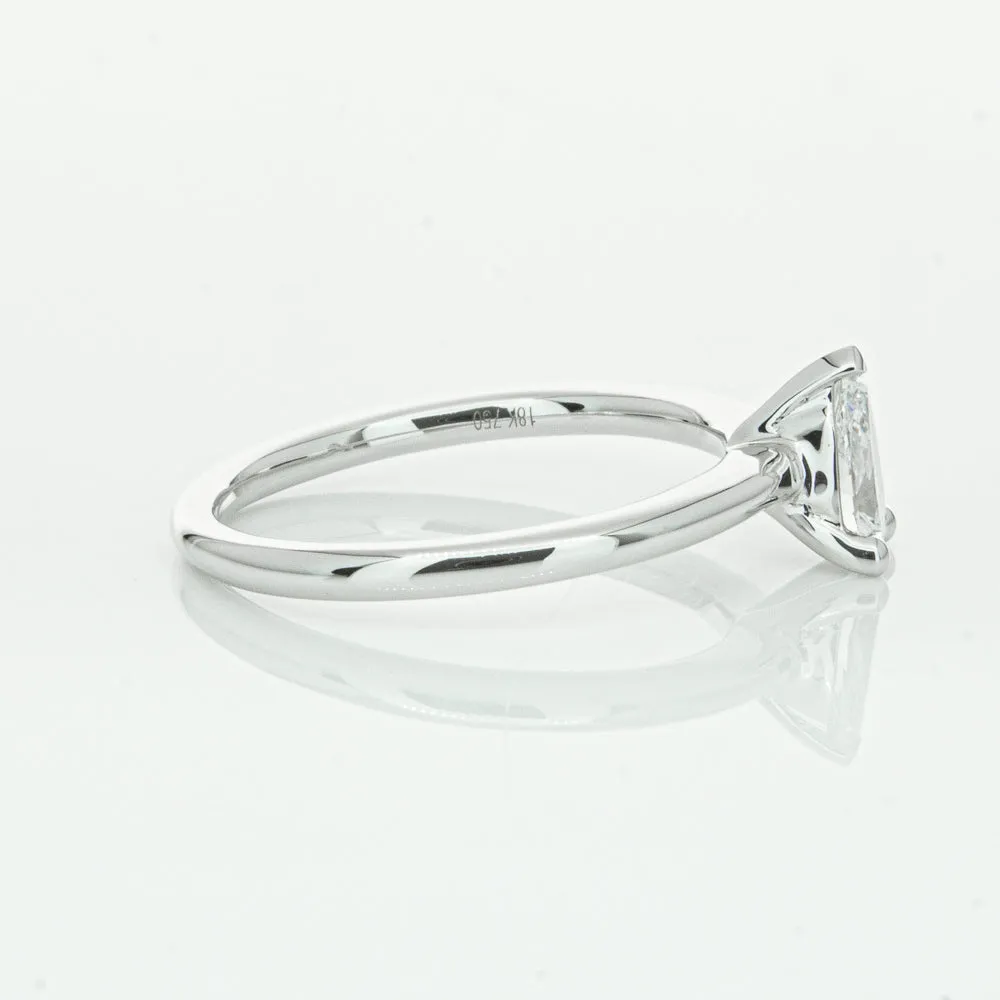 18ct White Gold .40ct Pear Cut Diamond Melba Ring