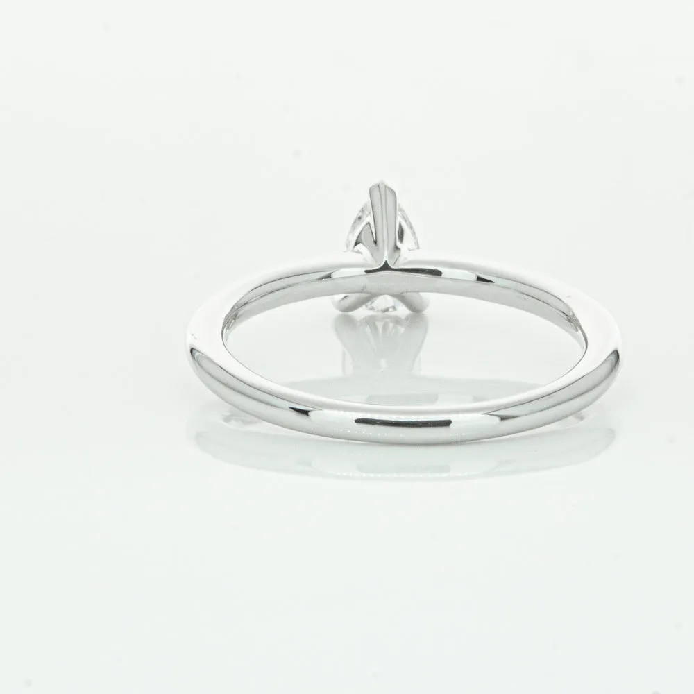 18ct White Gold .40ct Pear Cut Diamond Melba Ring