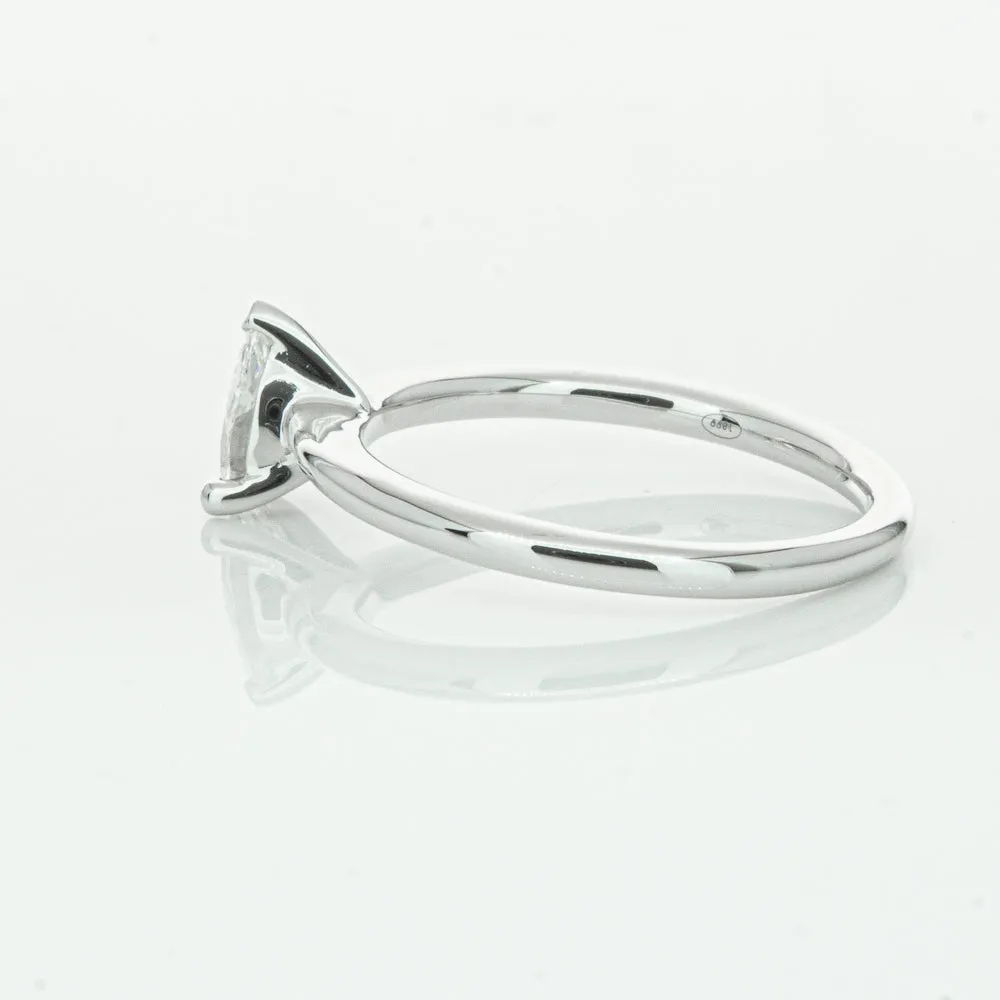 18ct White Gold .40ct Pear Cut Diamond Melba Ring