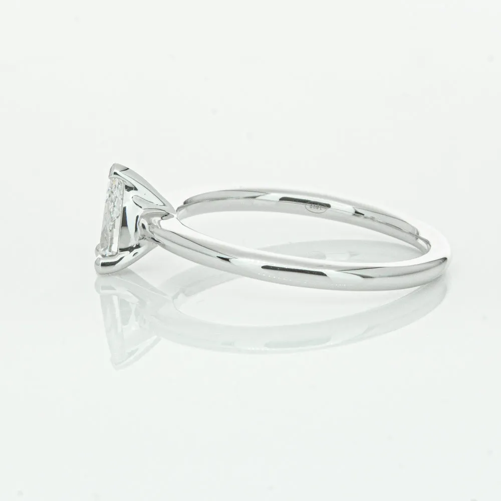 18ct White Gold .40ct Pear Cut Diamond Melba Ring