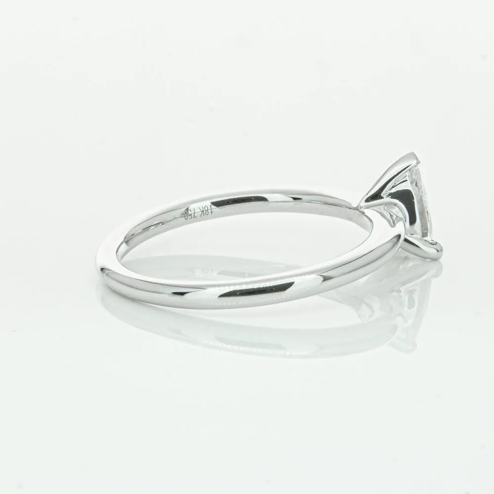 18ct White Gold .40ct Pear Cut Diamond Melba Ring