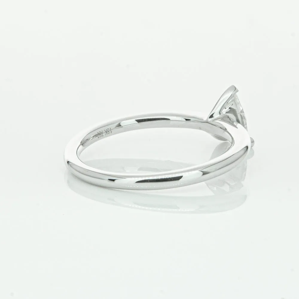 18ct White Gold .40ct Pear Cut Diamond Melba Ring