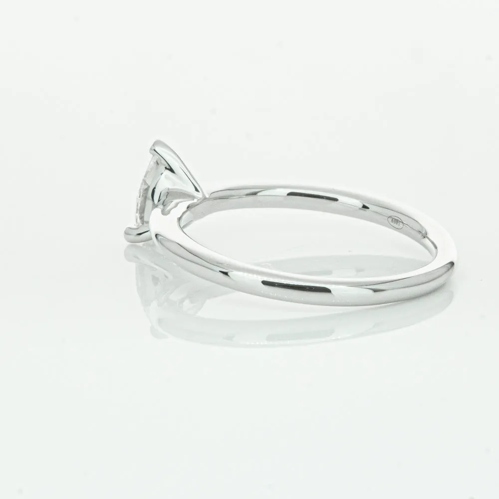 18ct White Gold .40ct Pear Cut Diamond Melba Ring