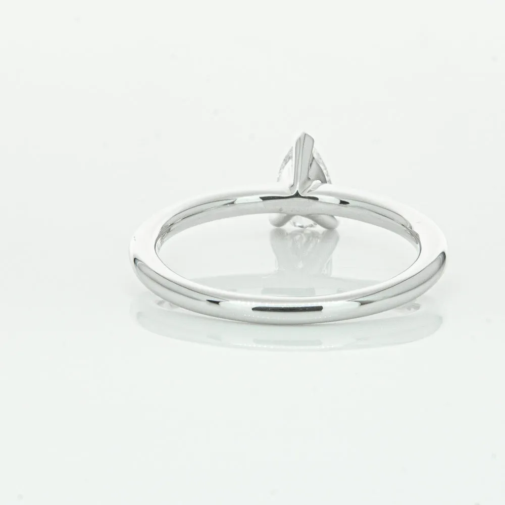 18ct White Gold .40ct Pear Cut Diamond Melba Ring