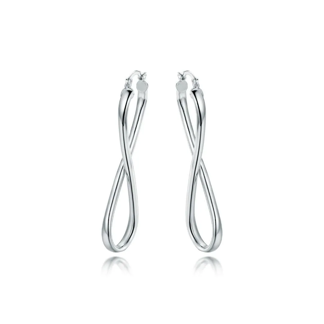 18K Gold Plated Infinity Hoop Earrings