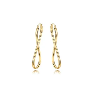 18K Gold Plated Infinity Hoop Earrings