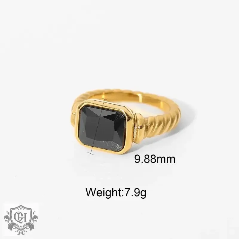 18K Gold-Plated Zircon Rings