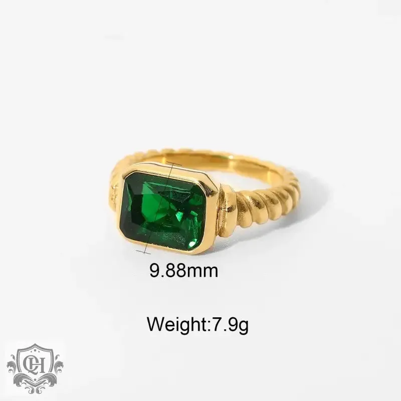 18K Gold-Plated Zircon Rings