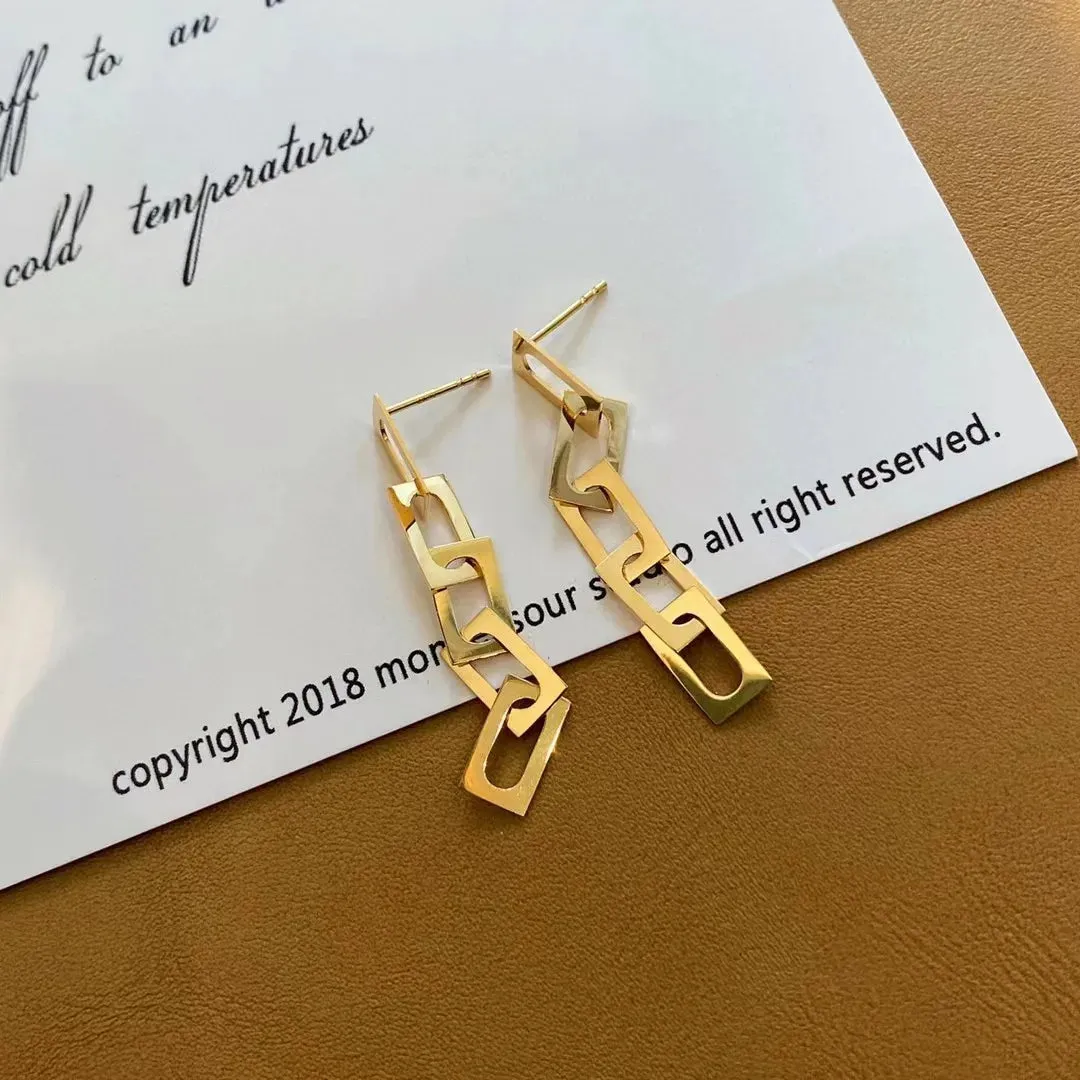 18K import Bracelet Earring Necklace MoonHipster Blogger Necessary Solid Yellow Gold Jewelry(AU750)Women Guardian Faith Gift 18