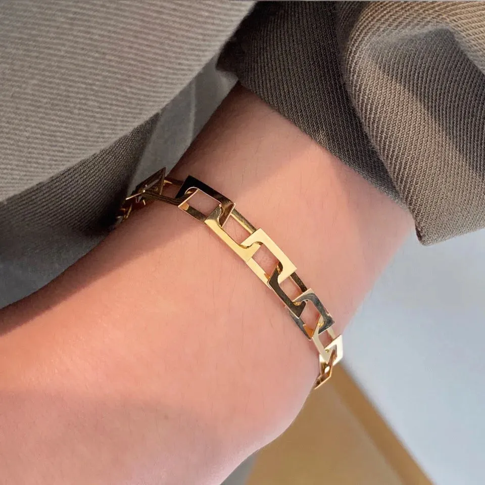 18K import Bracelet Earring Necklace MoonHipster Blogger Necessary Solid Yellow Gold Jewelry(AU750)Women Guardian Faith Gift 18