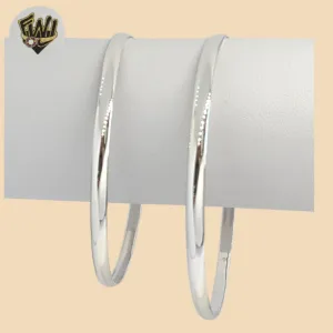 (2-0608) 925 Sterling Silver - 4mm Plain Bangle.