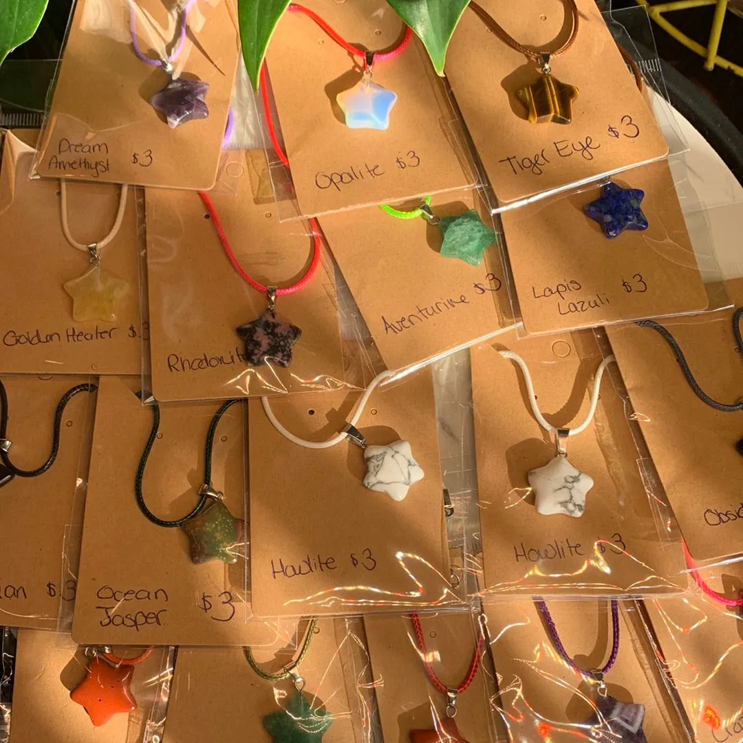$3 Pendant Necklaces-Star, Moon or Mushroom!