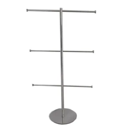 3 Tiered Stainless Steel T-Bar Display