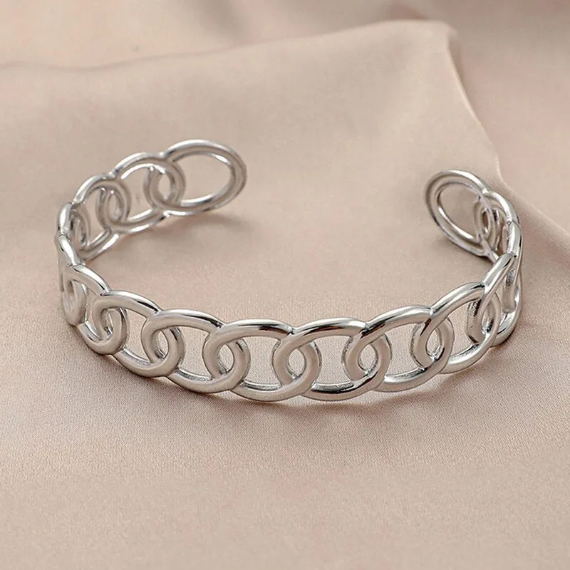 316L Stainless Steel Jewelry Gold Color Bangles For Women