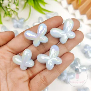 3D Holographic Butterfly Beads - Blue