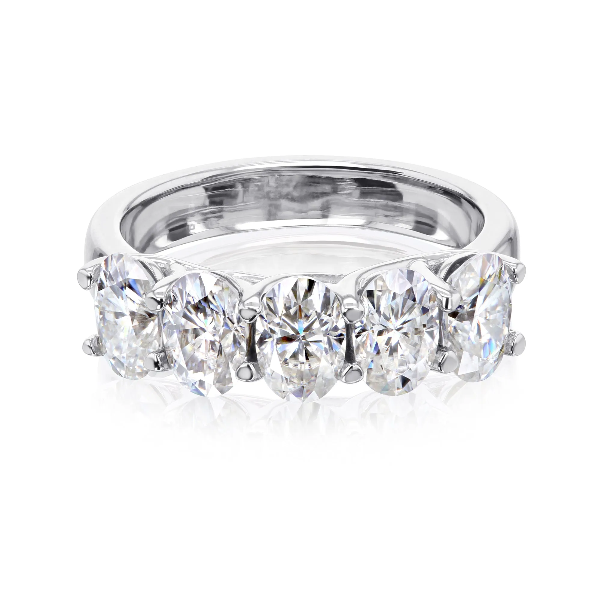 5-Stone Trellis Oval Ring