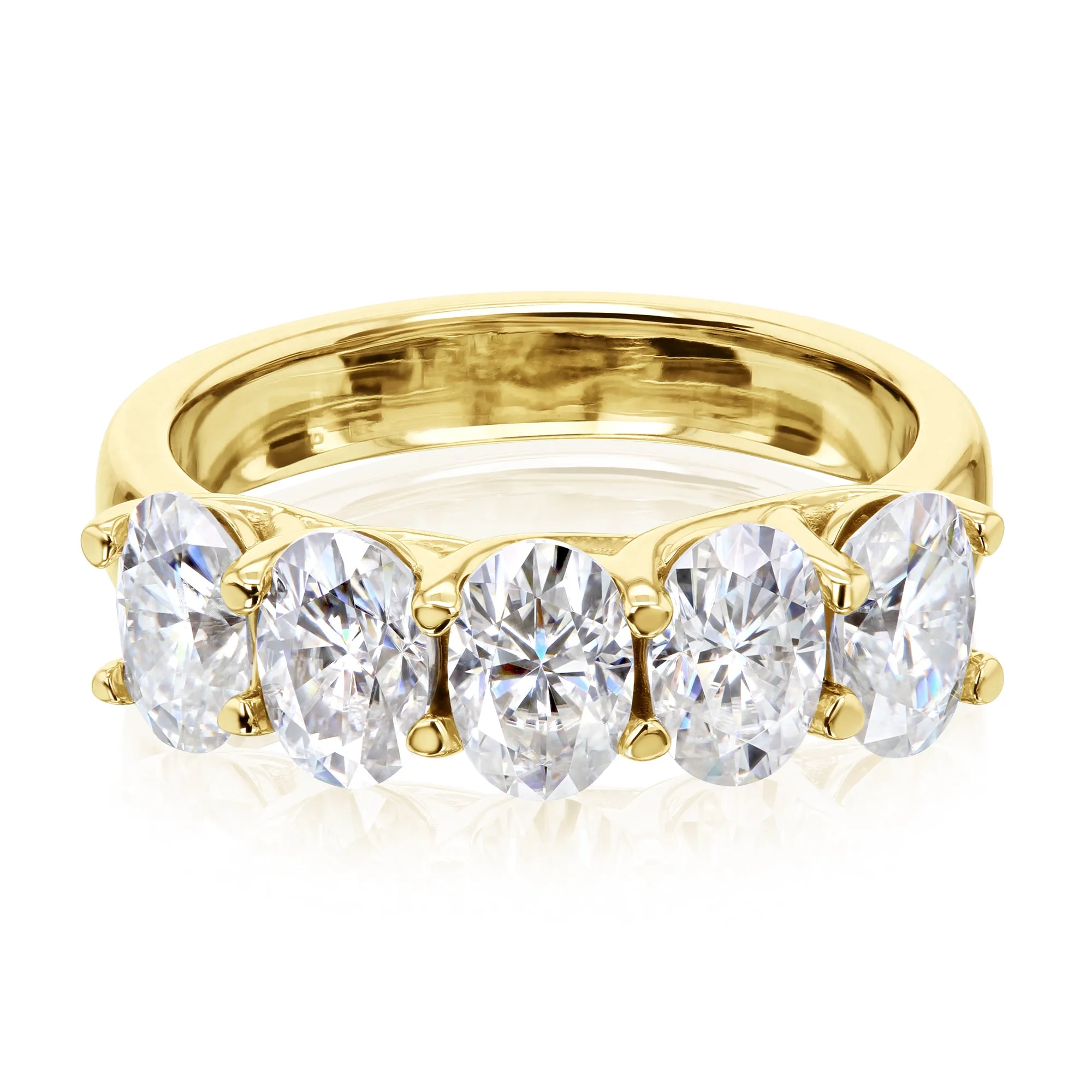 5-Stone Trellis Oval Ring