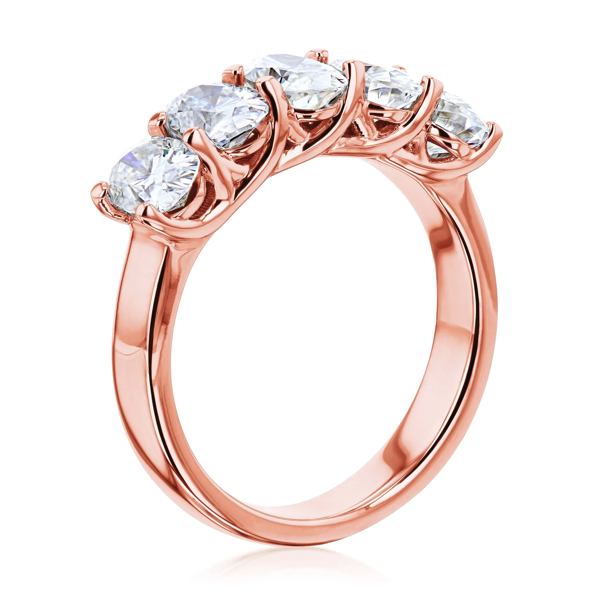 5-Stone Trellis Oval Ring