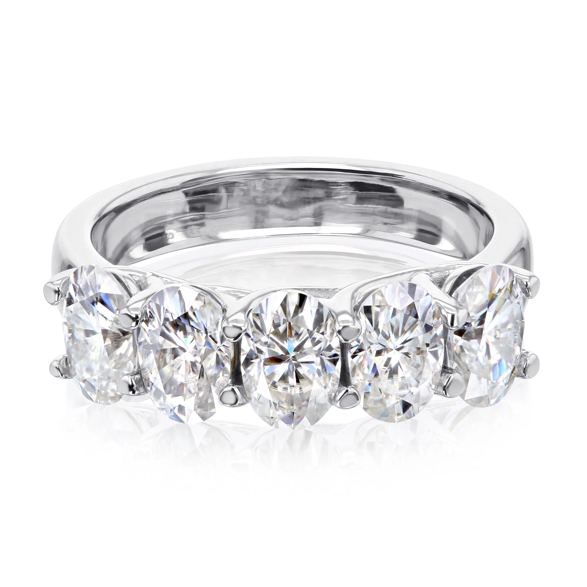 5-Stone Trellis Oval Ring