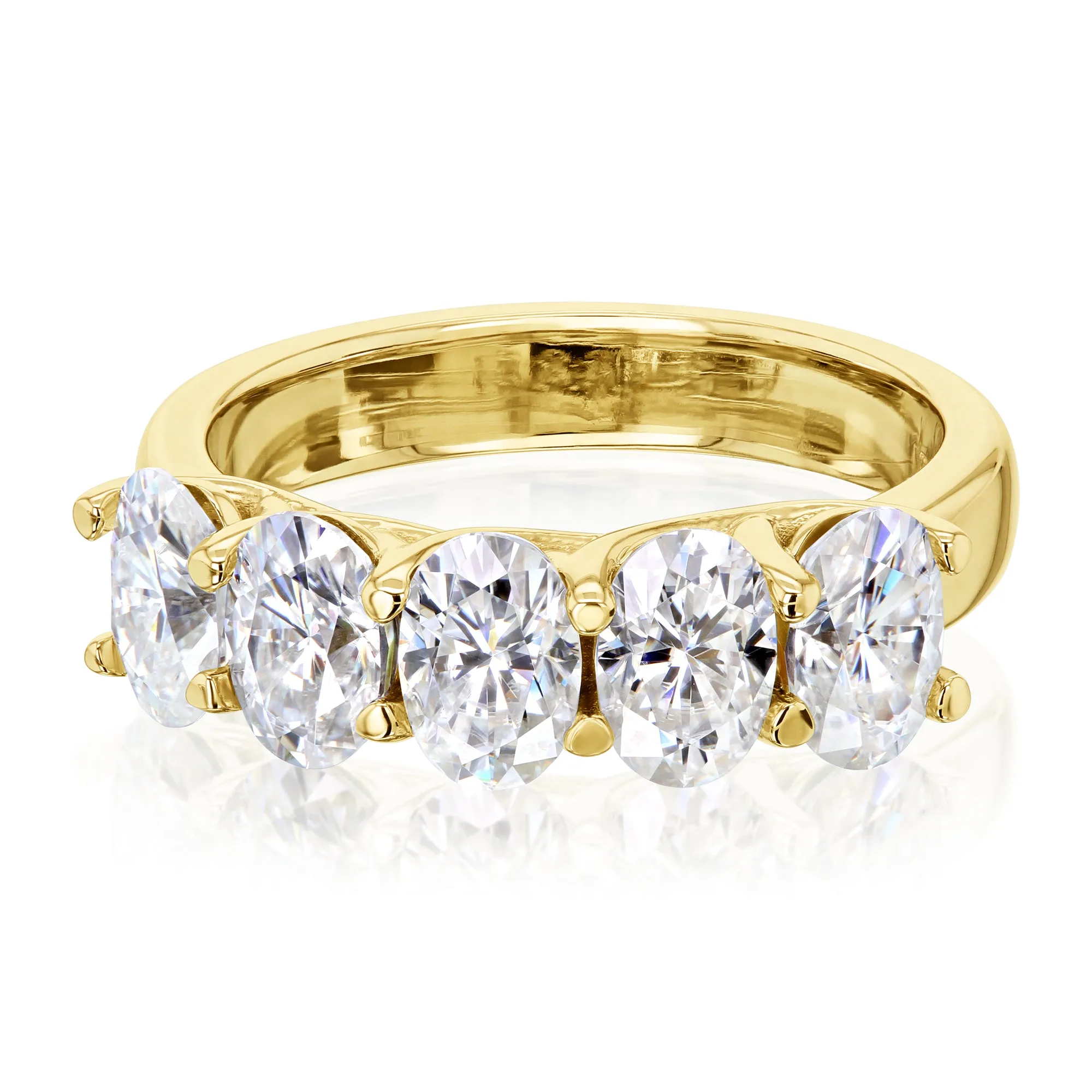 5-Stone Trellis Oval Ring