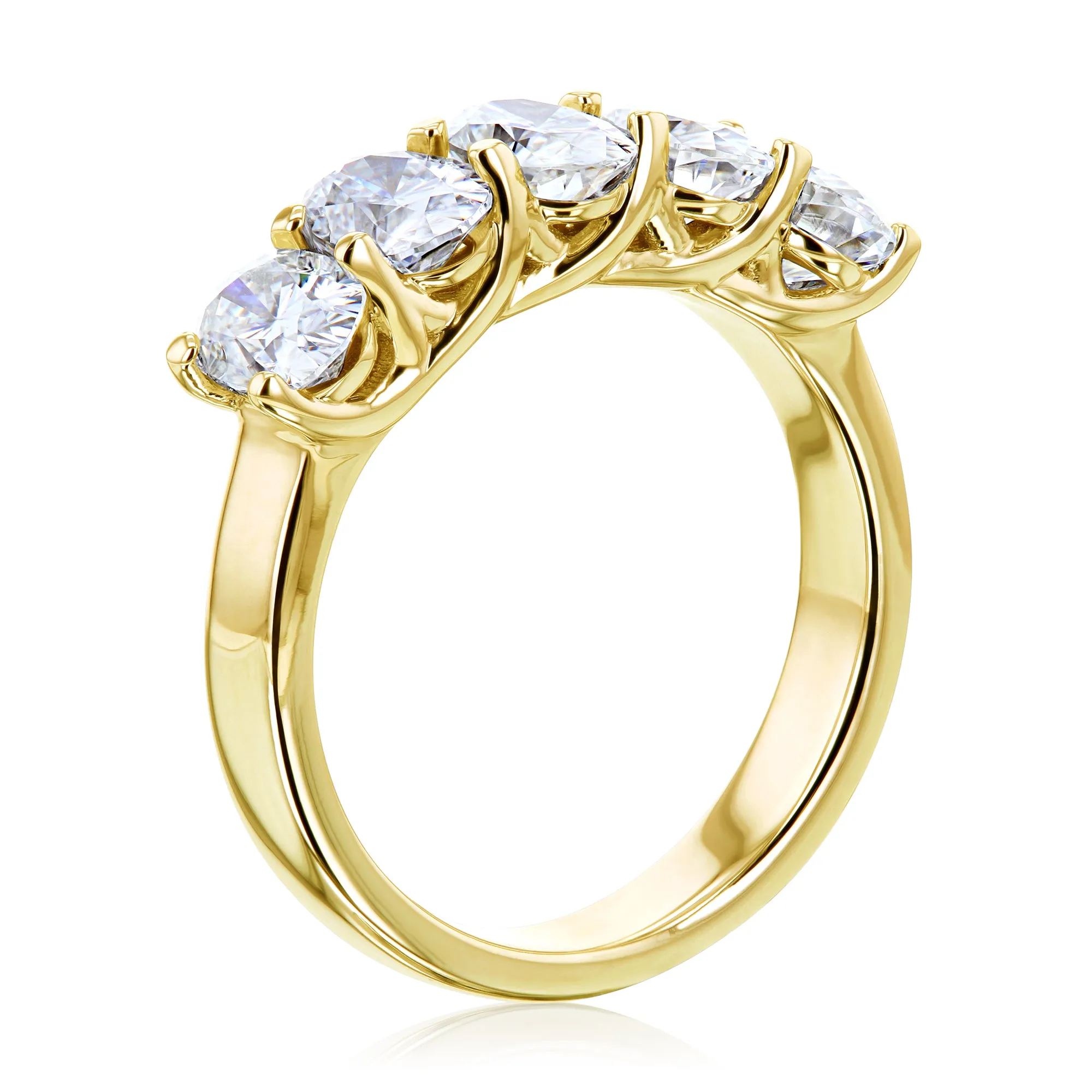 5-Stone Trellis Oval Ring