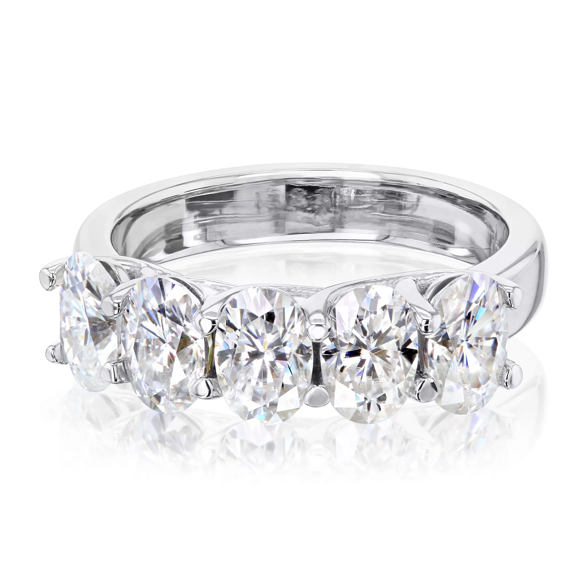 5-Stone Trellis Oval Ring